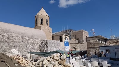 خبراء إيطاليا أنجزوا 85%.. كاميرا 964 في “حوش البيعة” بين كنائس الموصل الأربعة
