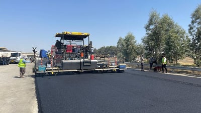 قیرتاوکردنى شەقامی سەرەکی سلێمانی – عەربەت بەردەوامە