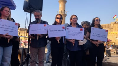 فيديو: ريزان شيخ دلير تقود تظاهرة النساء.. نخشى أن يتسرب “الأحوال” إلى كردستان