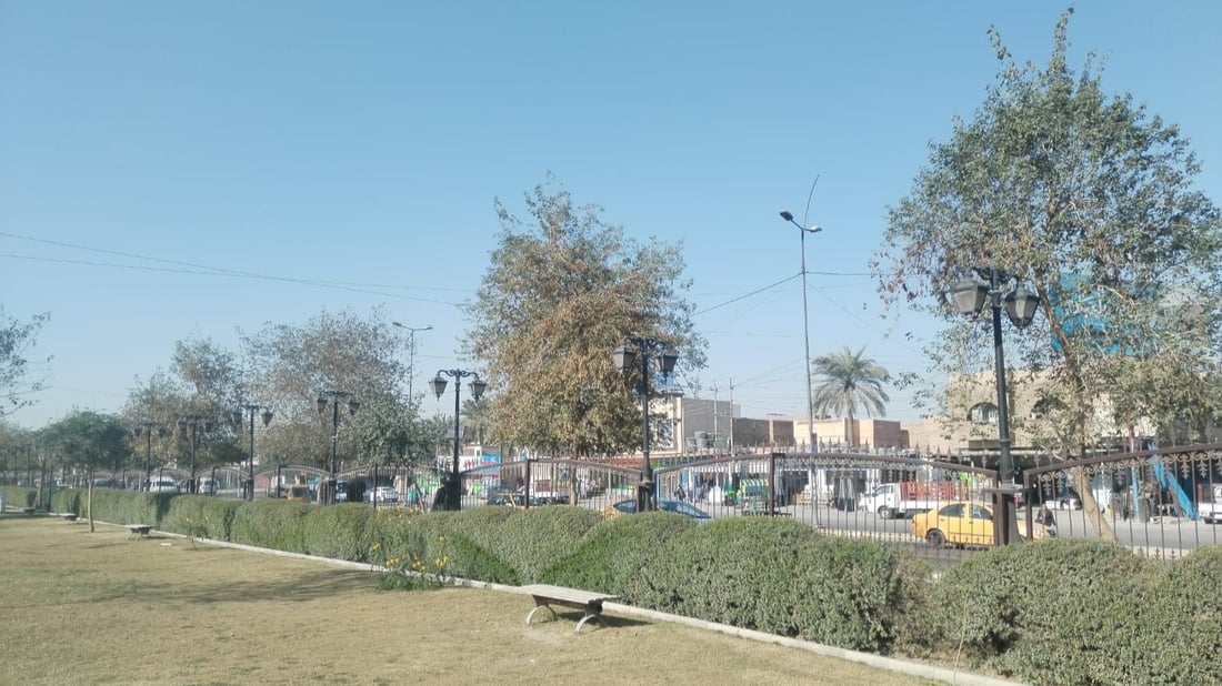 صور: تعليق عبارة “محمية بموجب القانون” على أشجار بغداد في السيدية والبياع