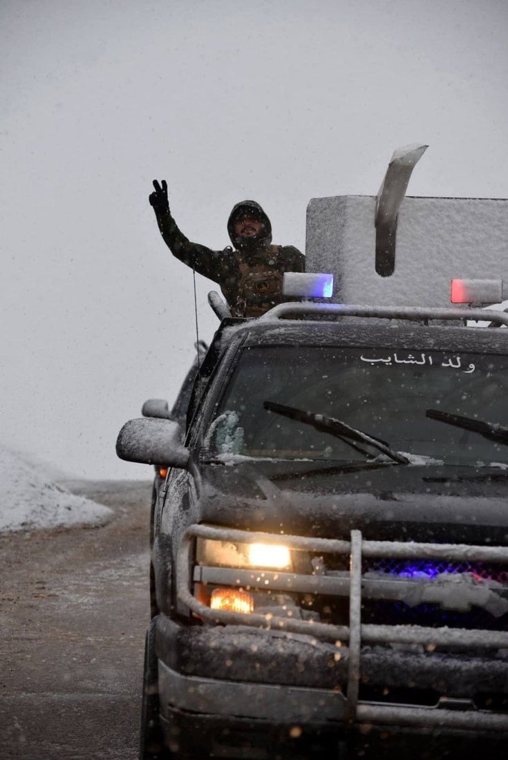 الحشد الشعبي تحت الثلوج على الحدود السورية (فيديو + صور)