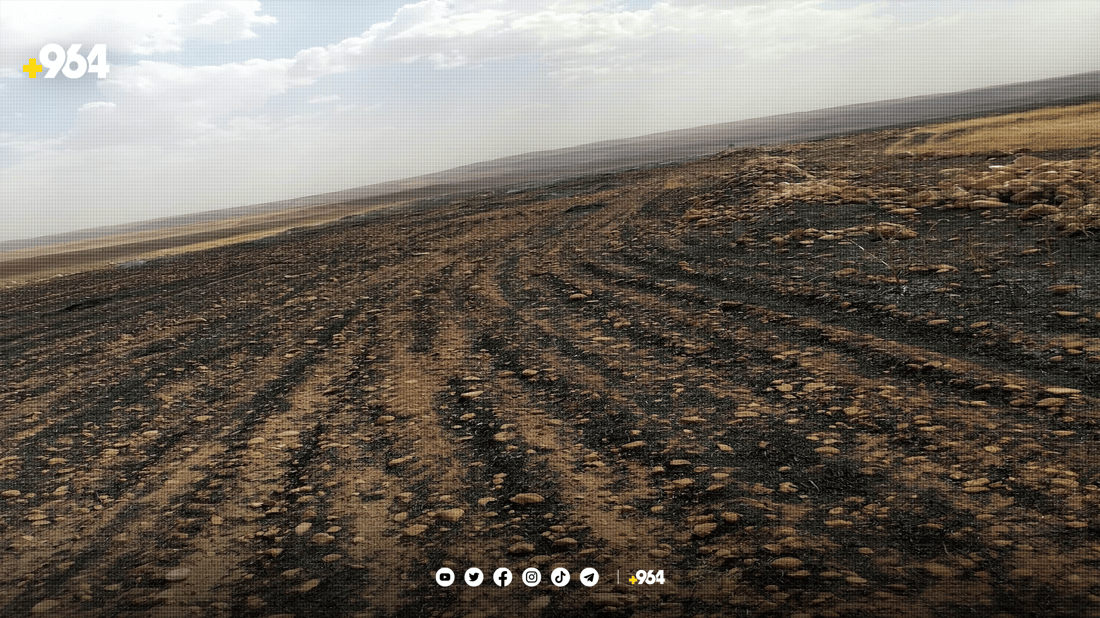 زیاد لە 30دۆنم پووش و پەرێز و گەنمی جووتیاران سووتا