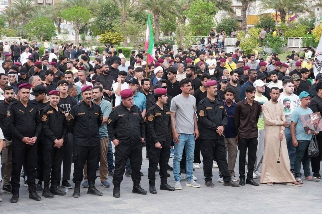 ترامب يدعم مرشح الإطار وجمهور المقاومة يتظاهر في ساحة التحرير رفضاً لعقوبات واشنطن