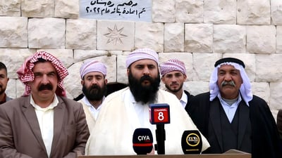 رجال دين إيزيديون للسوداني: نريد حماية مزاراتنا المقدسة مثل بقية المكونات