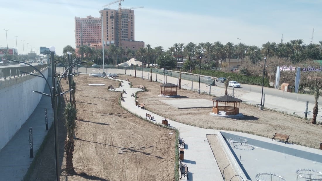 تحت جسر الجادرية.. المتنزه الجديد جاهز لاستقبالكم والنافورة الراقصة قريباً (صور)