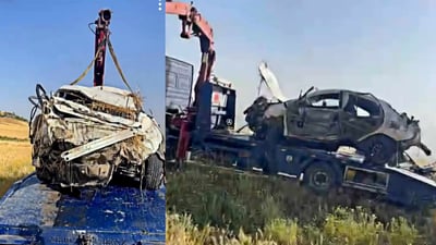 ئۆتۆمبێلێک وەرگەڕا و شۆفێرەکەی گیانی لەدەست دا