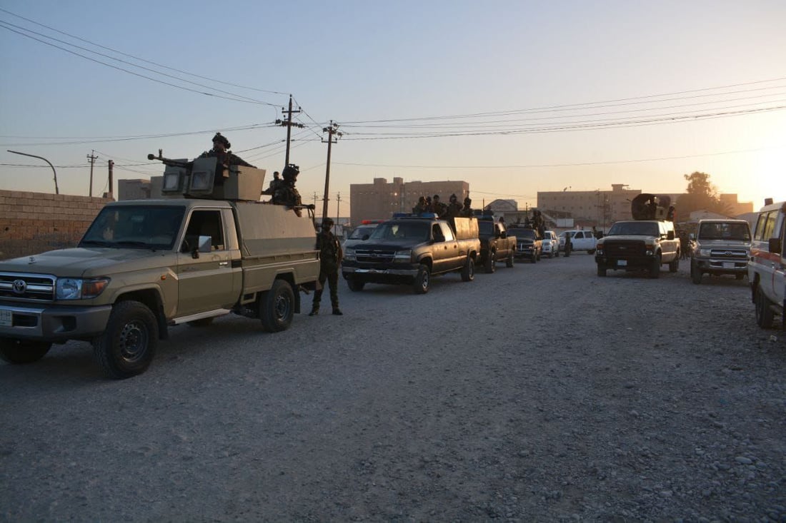 صور: قوة من الحشد تتوغل داخل صحراء نينوى.. اللواء 44 و21 انتشرا في الحضر
