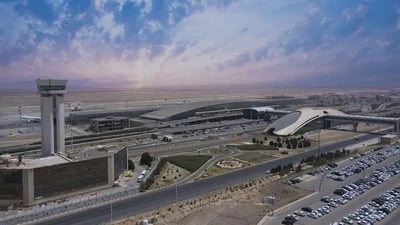 ئاگر لە فڕۆکەخانەی ئیمام لە تاران کەوتەوە