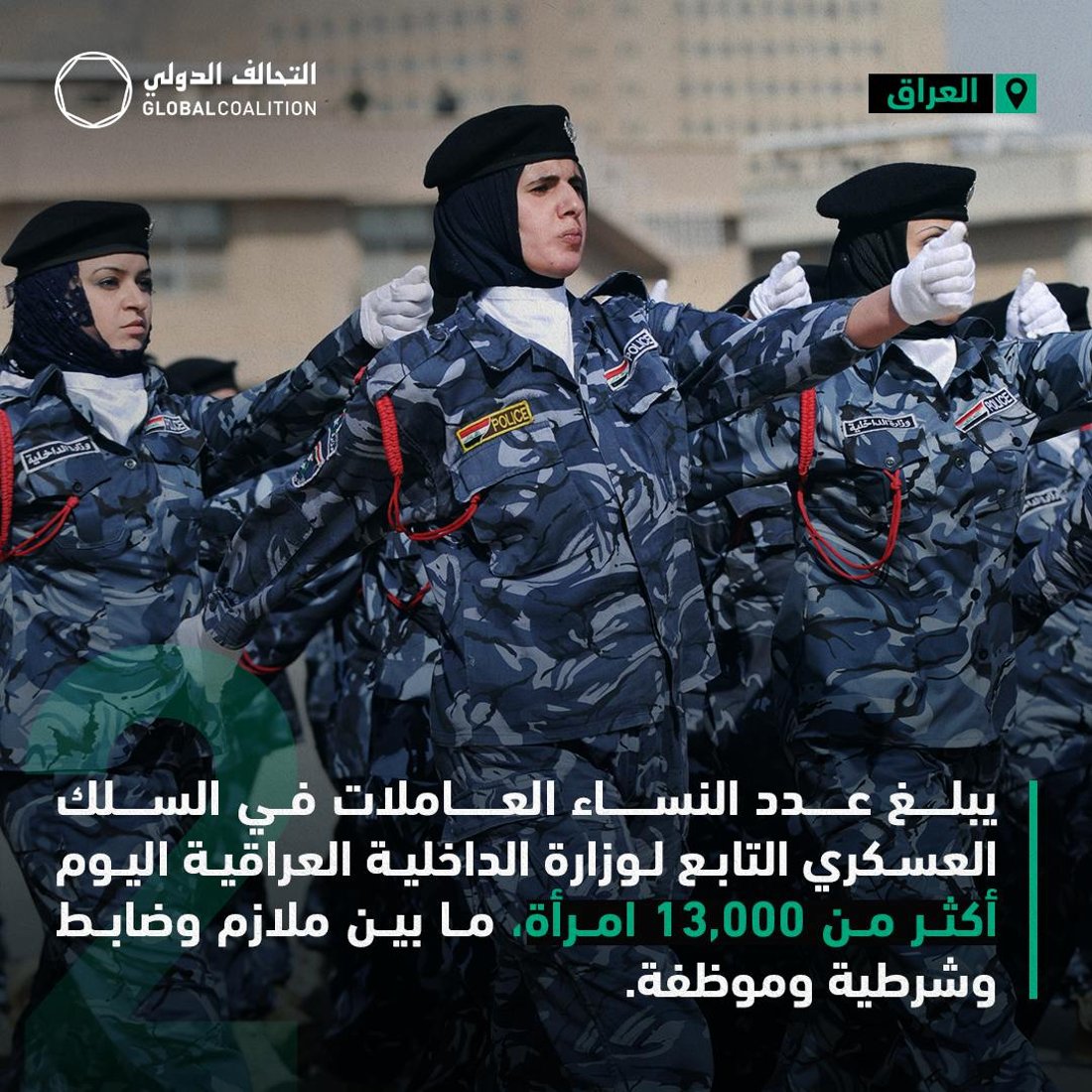 عراقيات يصوّبن بالمسدسات.. التحالف الدولي يوثق شجاعة سيّداتنا بالصور