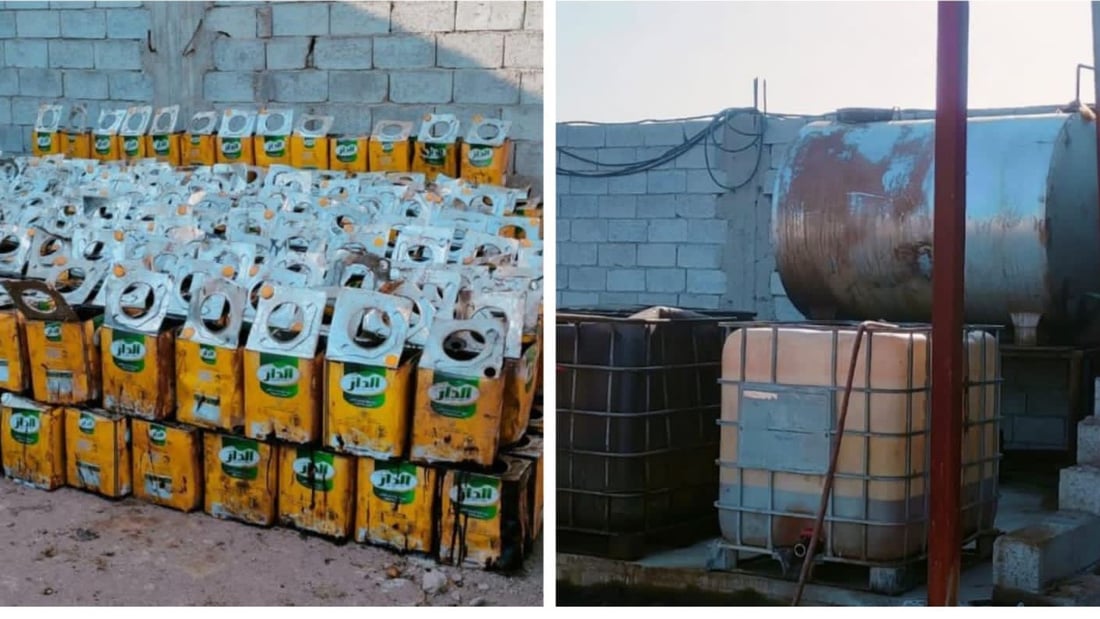 صورة: ضبط وكر لتهريب النفط واعتقال 4 متهمين في النهروان