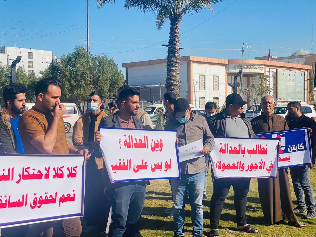 سائقو “بلي” في النجف ينظمون وقفة سلمية للمطالبة بتسعير عادل