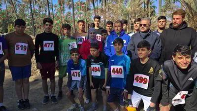 Hundreds of students race in Wasit’s ‘Spring of Suwaira’ event