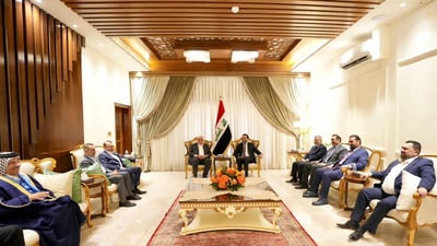 قيادات الإعمار والتنمية بضيافة الحلبوسي والتباحث بشأن “الاستحقاقات الدستورية”