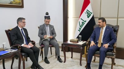 الزيدي يبحث مع سفير أوروبا جذب الشركات العالمية ومشاركتها بمعرض بغداد