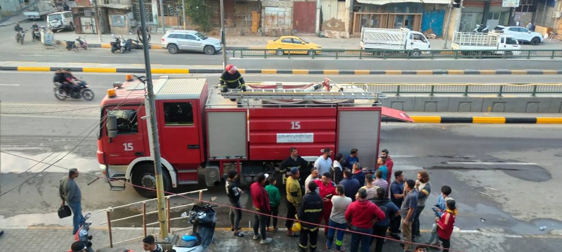 الدفاع المدني: اقتحام ناجح لحريق العلاوي وإنقاذ خمسة مصابين (صور)