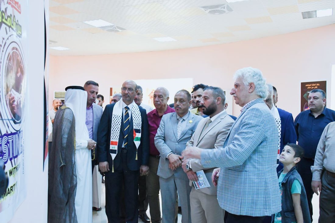 سيعرض أعماله في رام الله والقاهرة.. فنان من الأنبار يرسم لفلسطين في حديثة