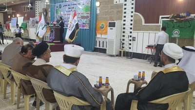 صور: قاعة الحشد الشعبي في تلعفر تجمع الوقفين السني والشيعي على “نبي الرحمة”