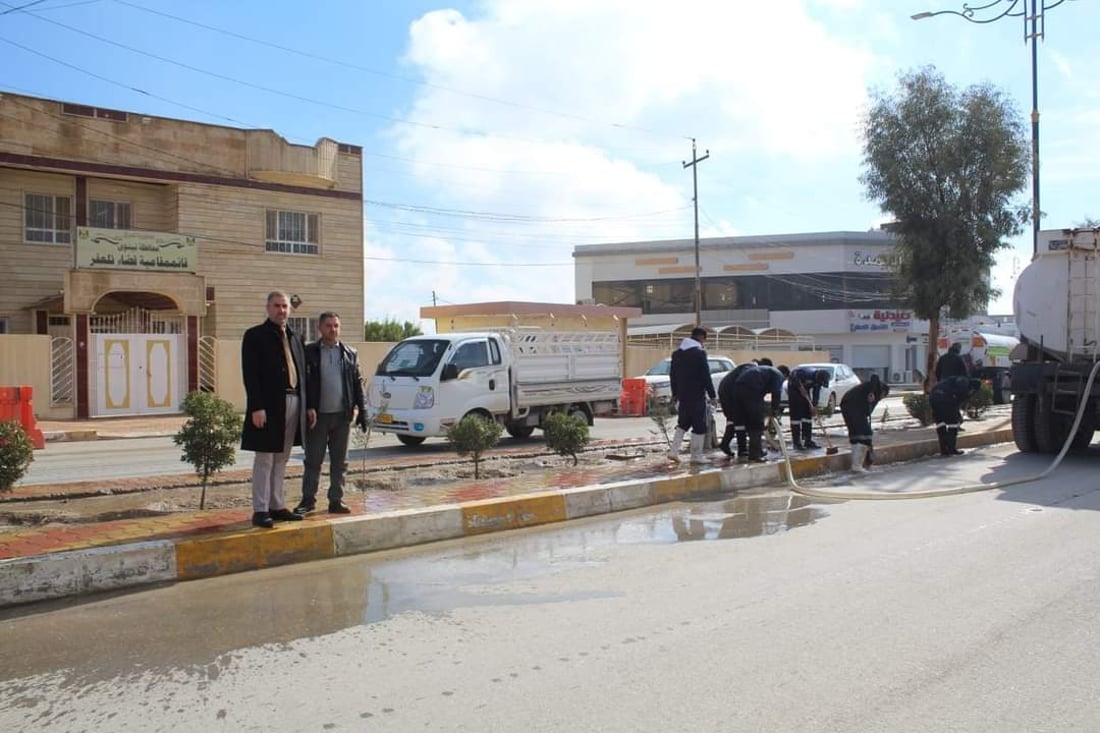 تلعفر: الأهالي والبلدية يطلقون حملة لتنظيف المدينة من الأنقاض (صور)