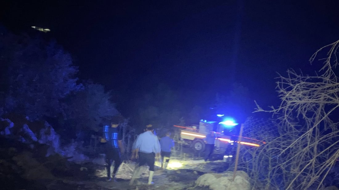 ئاگر لە باخەکانی سەرئەشکەوتان کەوتەوە