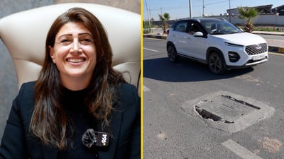 سيارة مديرة البلدية تراوغ أيضاً.. ست جيهان تلاحق المقاول ليصلح الطسات!