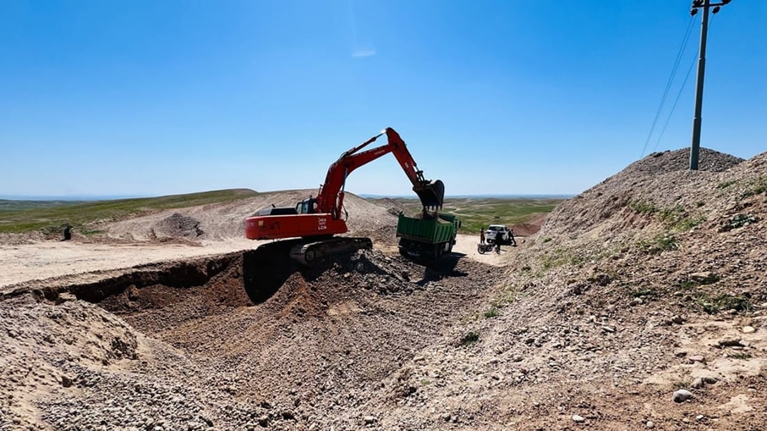 35٪ـی کارەکانی دروستکردنی رێگای مەزارگەی ئەنفالکراوان لە گەرمیان تەواو بووە