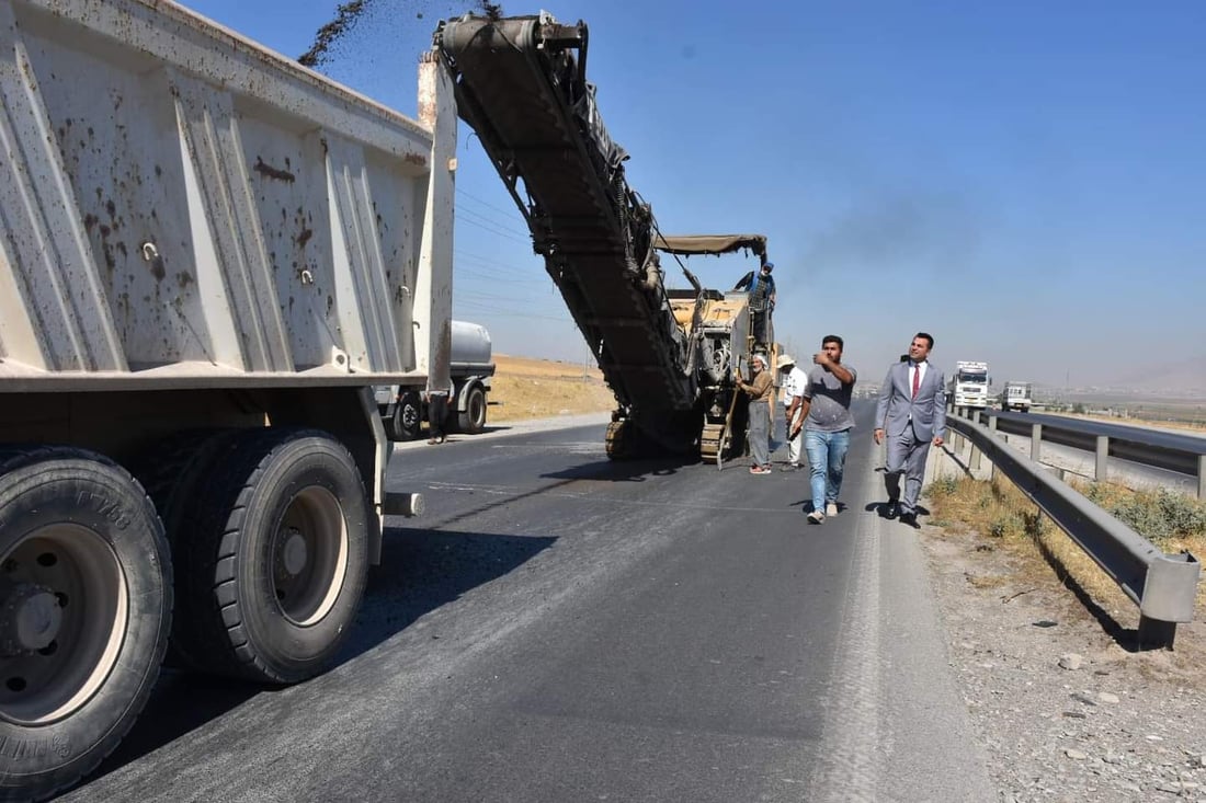 سایدێکى رێگاى سلێمانى بۆ شارەزوور دادەخرێت