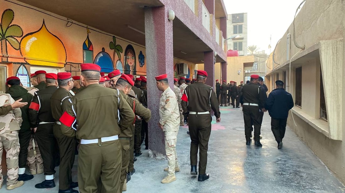 صور من اقتراع بغداد الخاص.. أفواج الانضباط العسكري وصلت أولاً