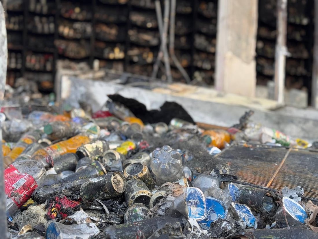 صور: ماركت السيد تحول إلى رماد في أول ساعات 2025.. قد تكون “صعادات الكرسمس”