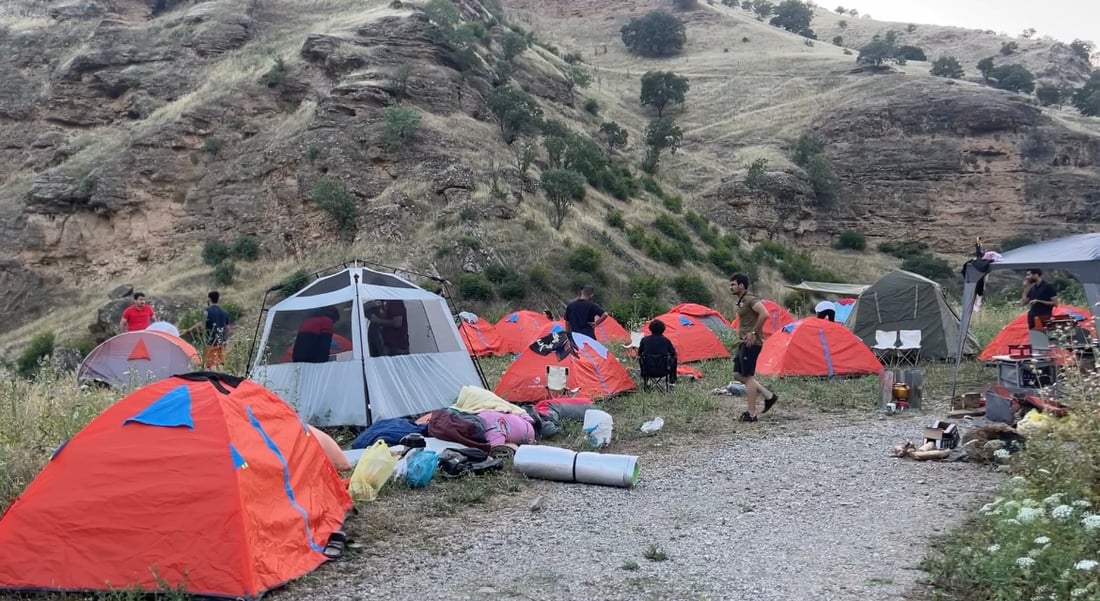 صور: شباب الجنوب يستكشفون حلبجة.. 3 أيام صمت إلا من صوت الطبيعة