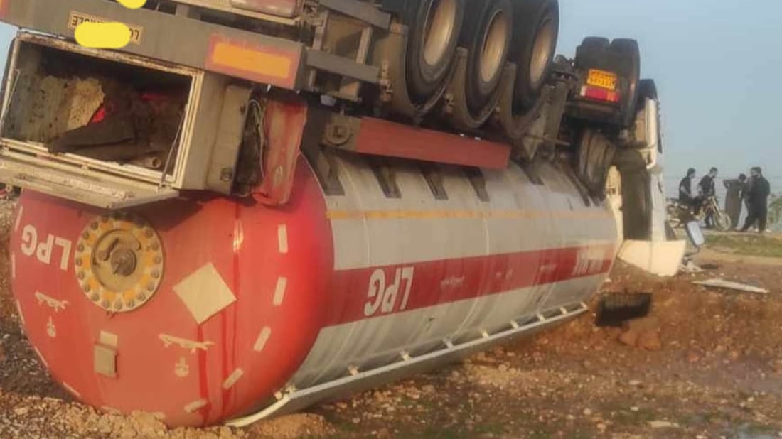 بارهەڵگرێک وەرگەڕا و شۆفێرەکەی گیانی لەدەستدا