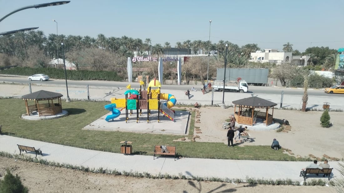 تحت جسر الجادرية.. المتنزه الجديد جاهز لاستقبالكم والنافورة الراقصة قريباً (صور)