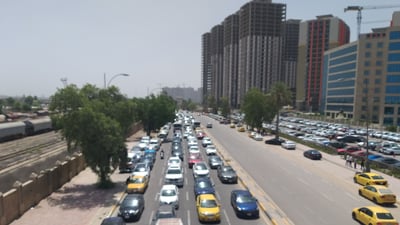 افتتاح مجسر الشالجية قريباً جداً وازدحام شارع مطار المثنى سيزول (صور)