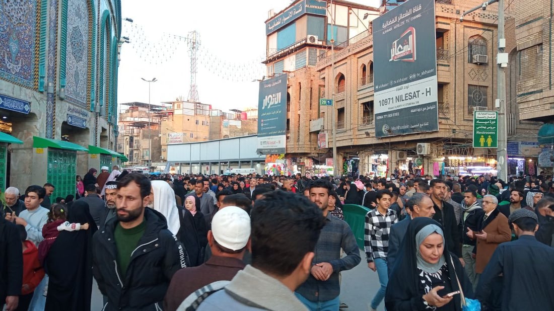 صور من شعبانية كربلاء اليوم: المدينة القديمة امتلأت والطعام في كل مكان