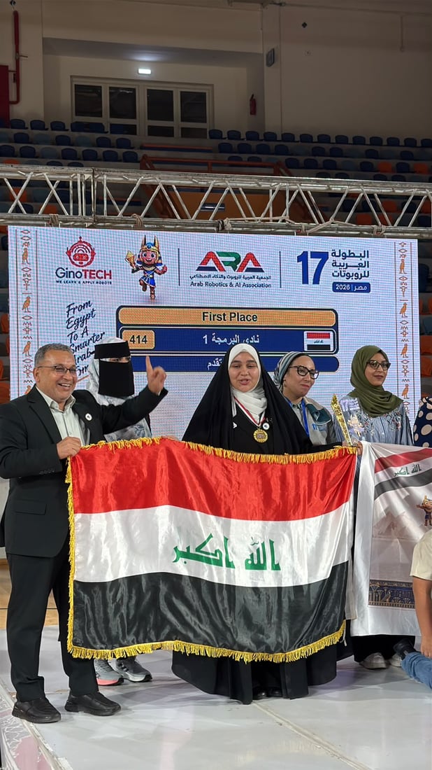روبوتات العراق تكتسح العرب.. نادي “أبدع” يحصد ثالث لقب على التوالي من مصر