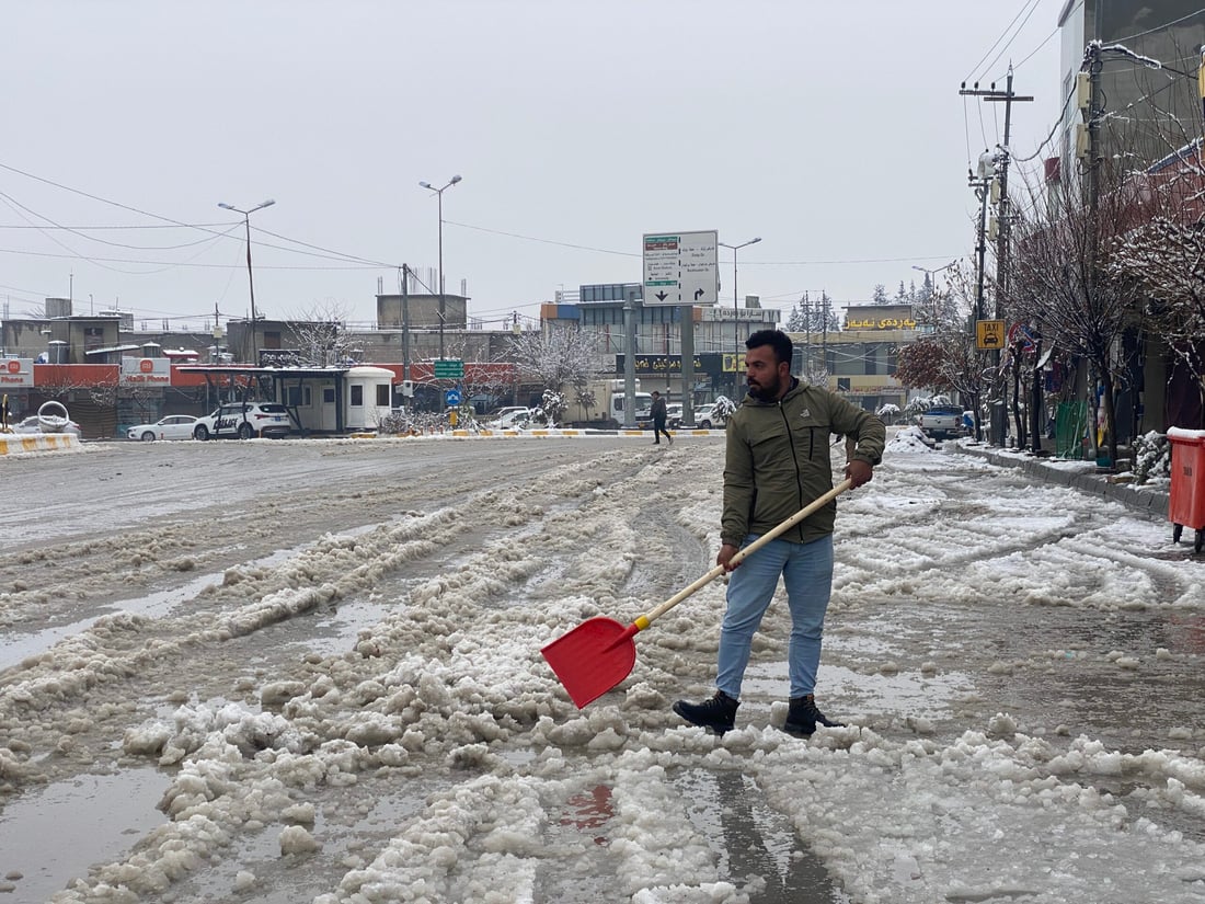 ئەم شەپۆلی بەفر و بارانە دوای نیوەڕۆی ئەمڕۆ کۆتایی دێت