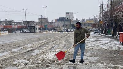 ئەم شەپۆلی بەفر و بارانە دوای نیوەڕۆی ئەمڕۆ کۆتایی دێت
