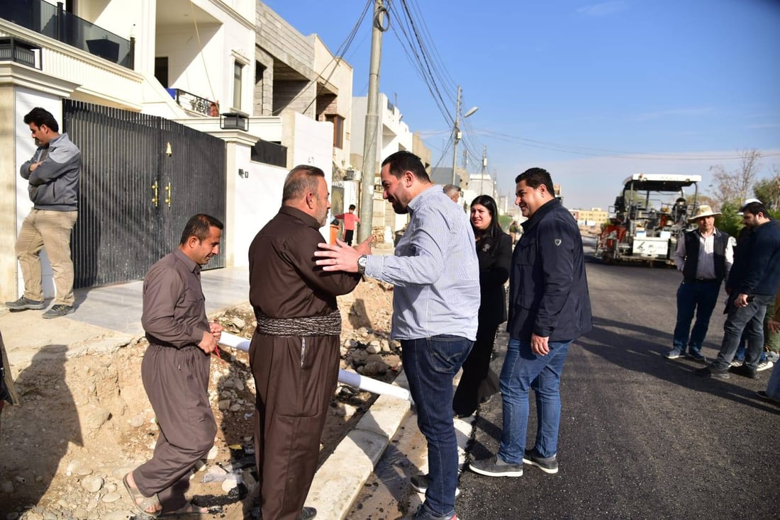 17 هەزار مەتر دووجای گوندێک كۆنكریت و قیر كرا