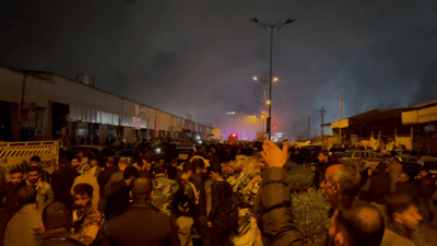 بەهۆی ئاگرەکەی دوێنێ شەوی بازاڕی لەنگە 166 دوکان سوتاون