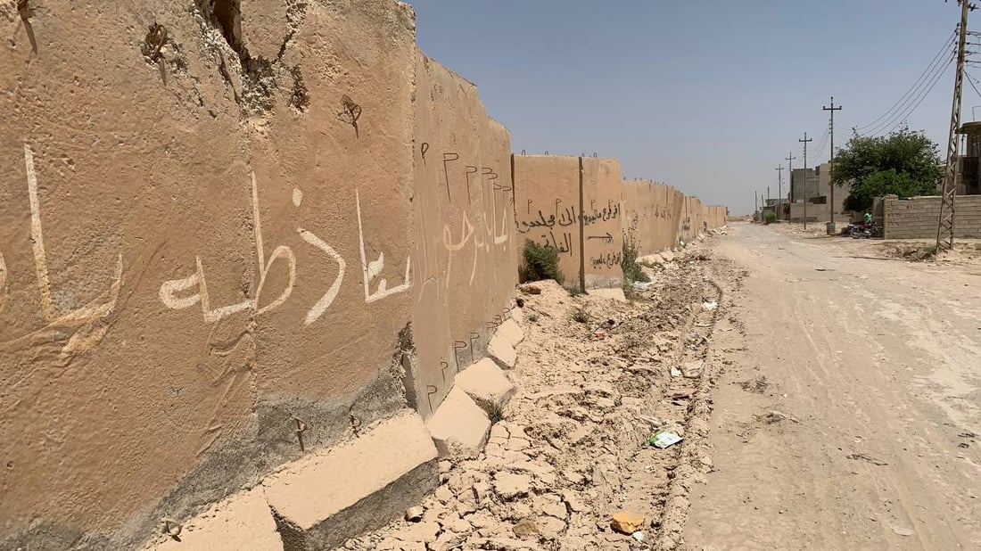 القائممقام يبشّر بقرب نهاية جدار سامراء.. ابتلع أراضي الآلاف (فيديو)