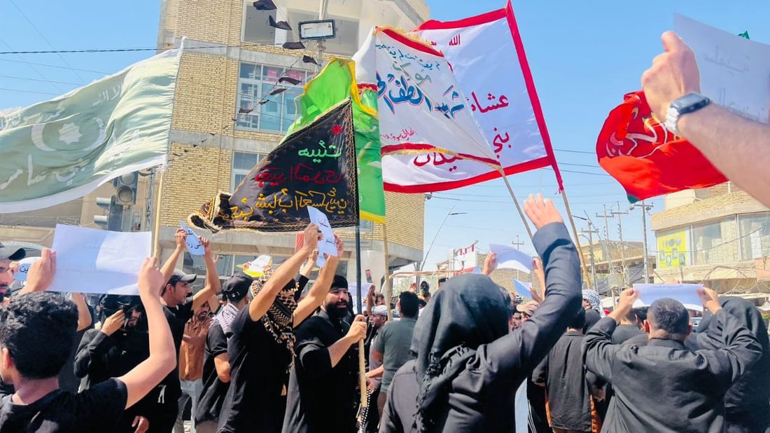 صور: تظاهرات في سوق الشيوخ للمطالبة بالخدمات.. الأمراض انتشرت