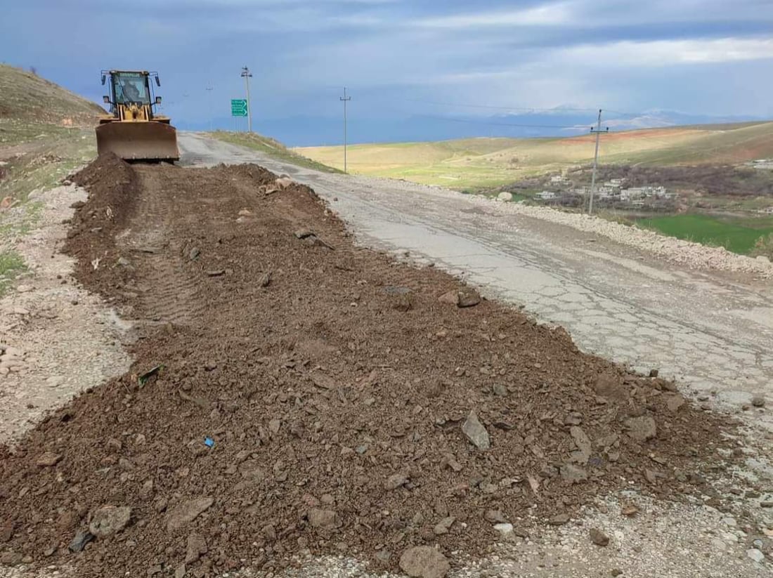 چارەسەرێکی کاتی بۆ رێگای قەڵادزێ – دارەشمانە دەکرێت