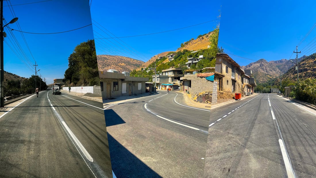 هه‌ڵشۆ وه‌ك یه‌كه‌مین ناحیه‌ى ئیداره‌ى راپه‌ڕین هێڵكارى شه‌قامه‌كانى بۆ كرا