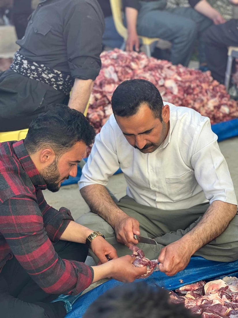 گوندی دوگۆمان لەپشدەر 87 سەر مەڕ و بزنیان کرد بە خێر