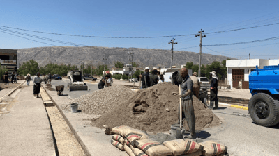 گەڕەکێکی 500 ماڵەی دەربەندیخان لە بێ ئاوی رزگاریان دەبێت