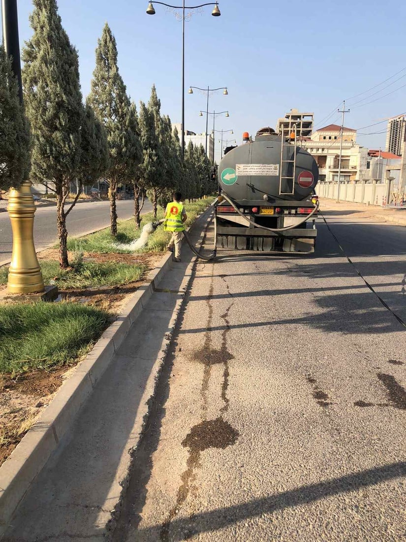 باخچه‌ و پاركه‌كانى هه‌ولێر چۆن و به‌چی ئاو ده‌درێن؟
