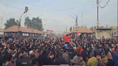 إصابة عامل بلدية برصاصة طائشة خلال احتفالات فوز المنتخب في ديالى