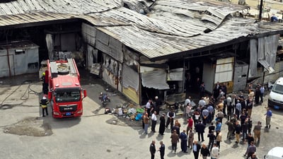 قایمقامی سلێمانی: با چاوەڕوانی لێكۆڵینەوە لە هۆکاری سووتانی بازاڕی دارەسووتاوەکە بكەین