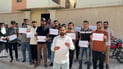 تظاهرة أمام تربية القرنة ضد بيع الوظائف لأحزاب ومتنفذين