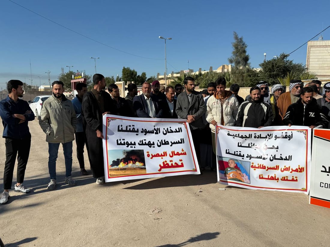القرنة تتوعد من جديد بإغلاق حقول النفط: نريد مستشفى لعلاج مرضى السرطان (فيديو)