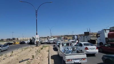 رێگەی کەرکوک بۆ هەولێر نۆژەنکردنەوەی تیایە و شۆفێران ئاگاداری بن